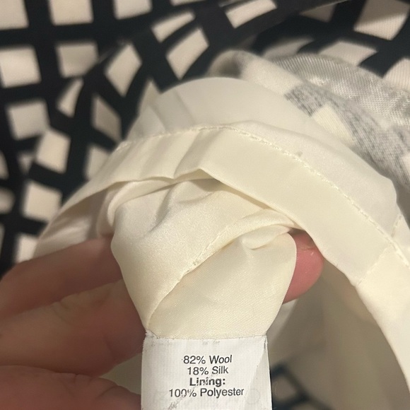 J. Crew Women’s Sleeveless Silk Black and White Grid Midi Dress Lined Sz. 0 - Picture 6 of 6